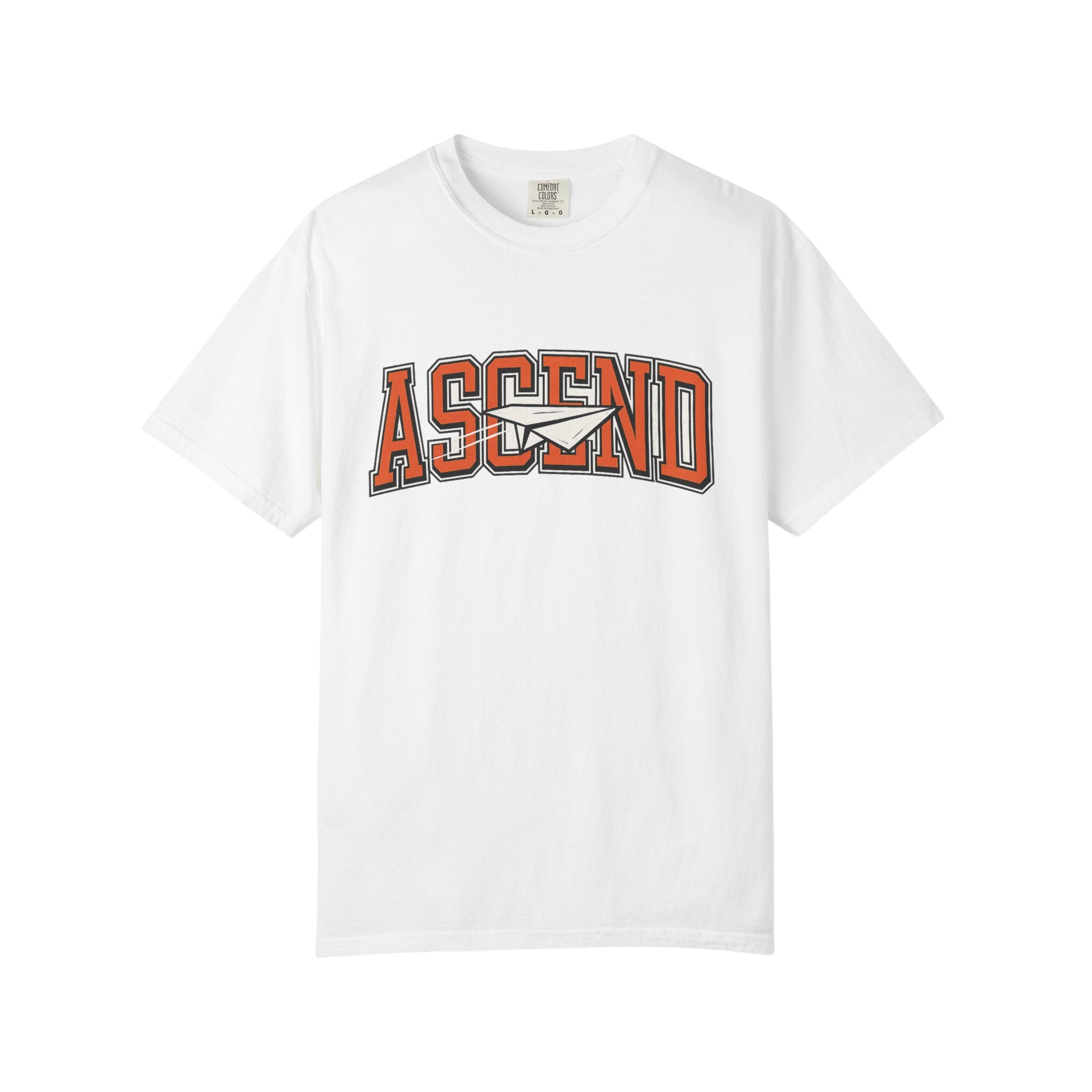 ASCEND White Graphic Tee - White / S