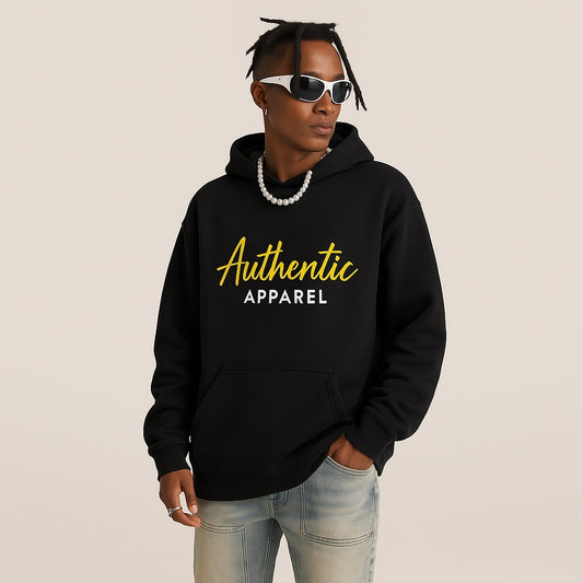 Authentic Apparel Black Pullover Hoodie