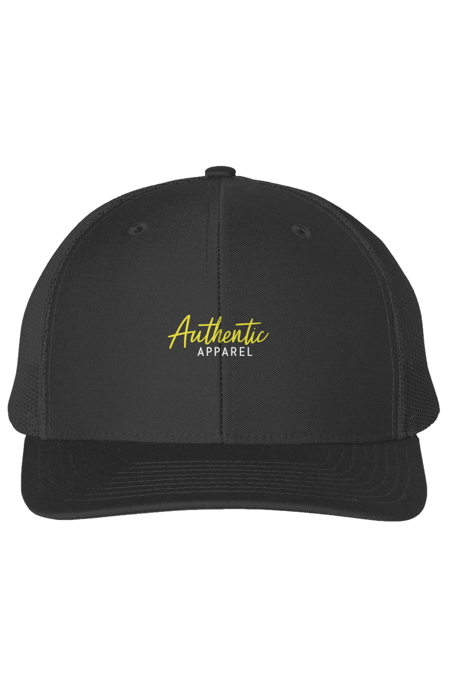 Authentic Apparel Trucker Hat – Black Mesh