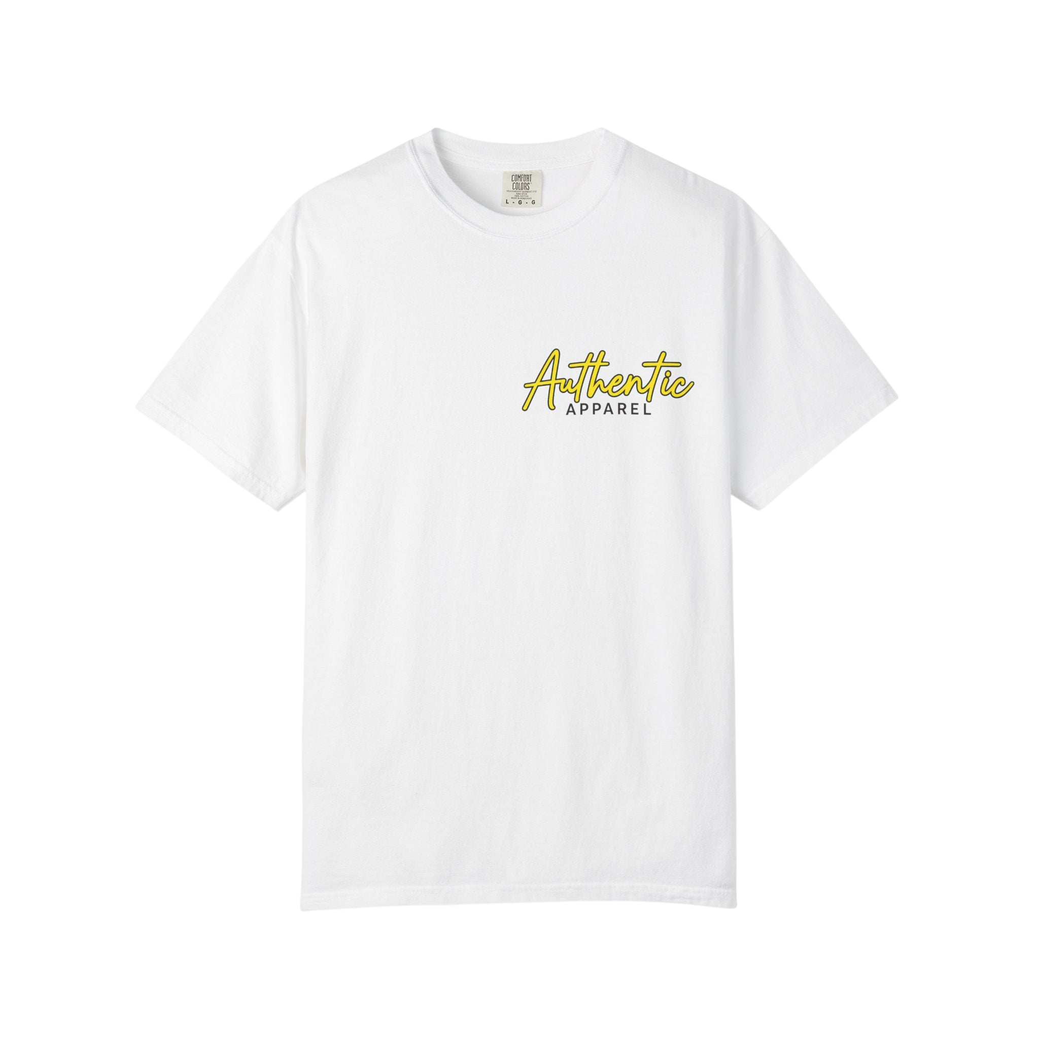 Authentic Apparel White Graphic Tee - White / S