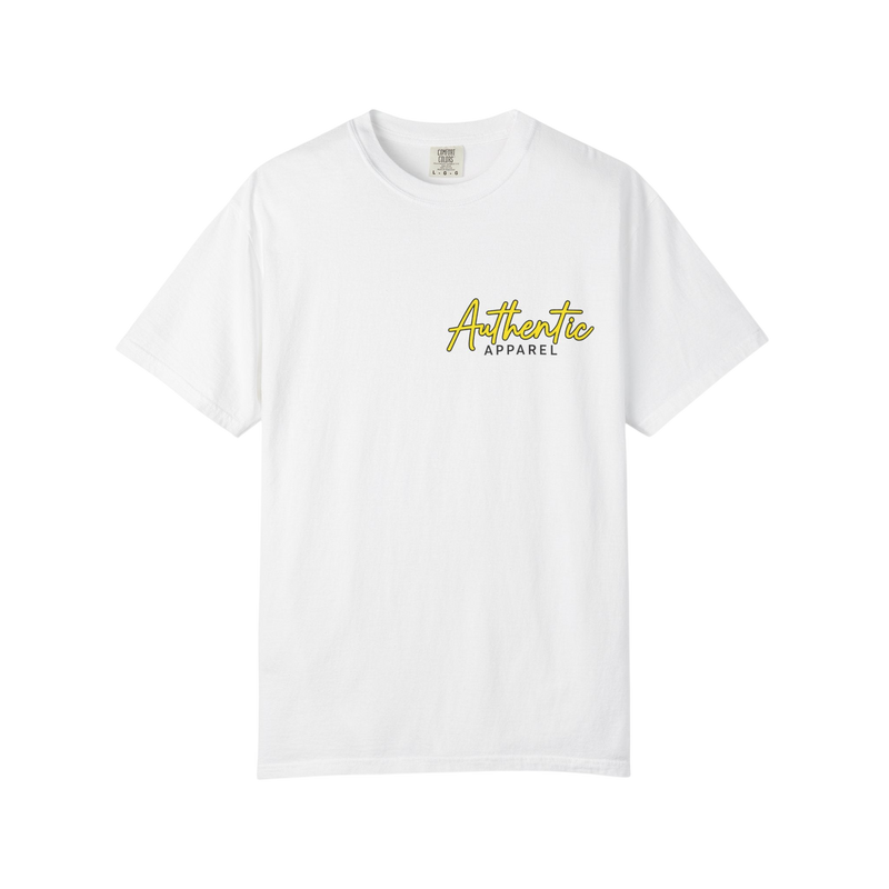 Authentic Apparel White Graphic Tee