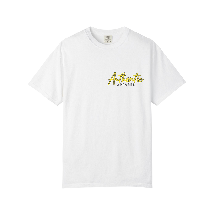 Authentic Apparel White Graphic Tee