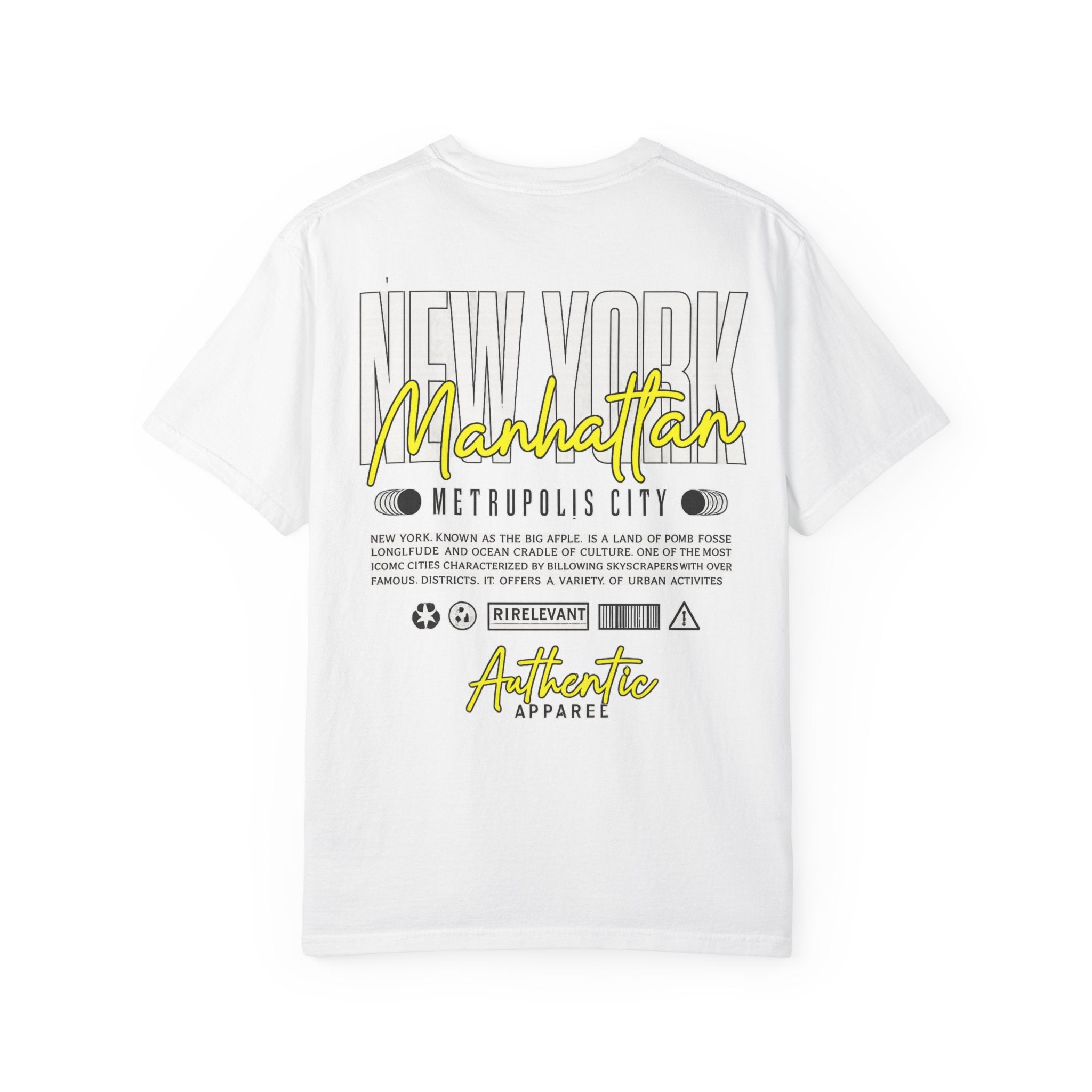 Authentic Apparel White Graphic Tee