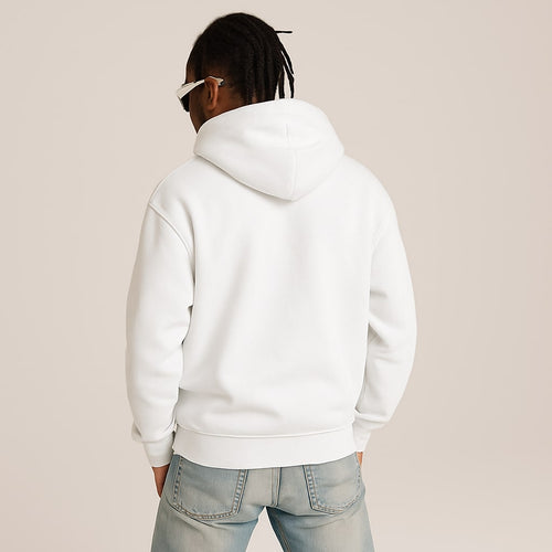 Authentic Apparel White Pullover Hoodie — hover