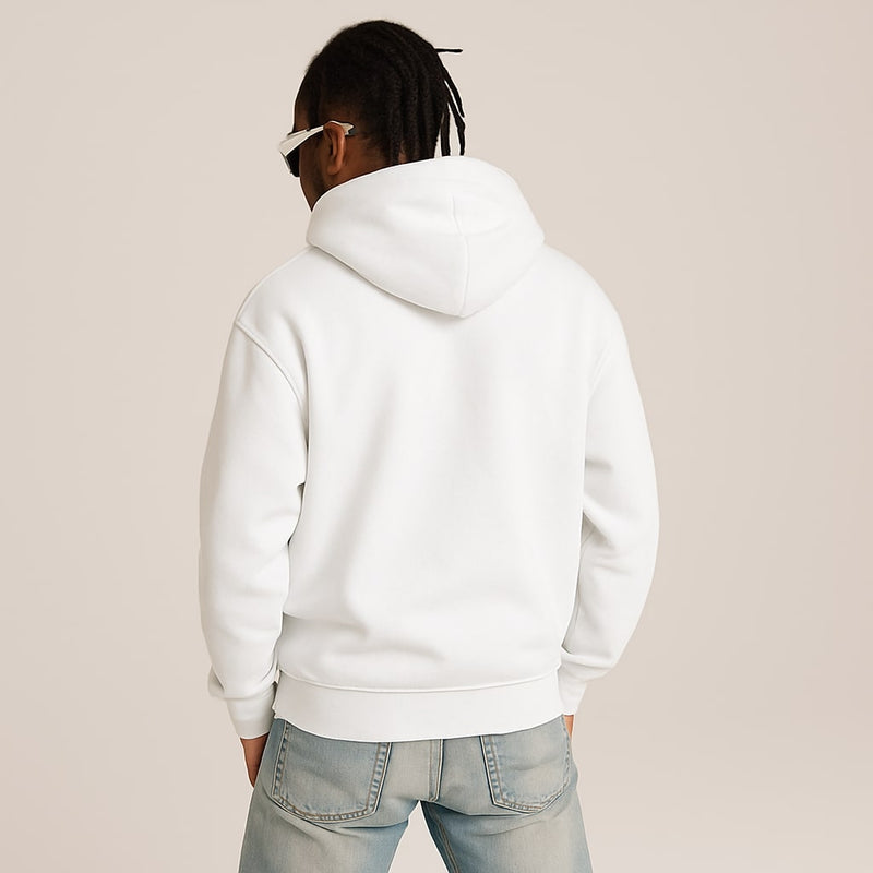 Authentic Apparel White Pullover Hoodie