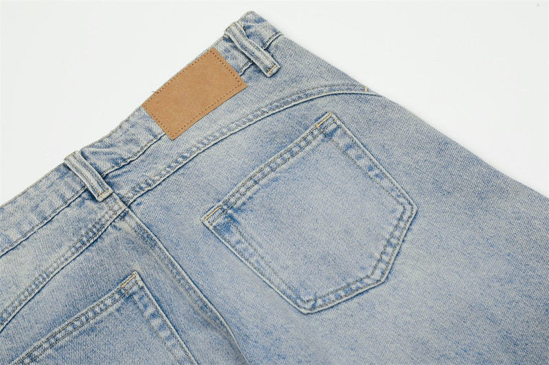 Baggy Distressed Light Wash Jeans