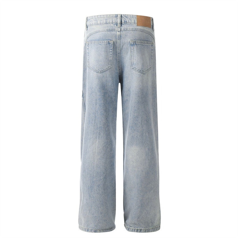 Baggy Distressed Light Wash Jeans