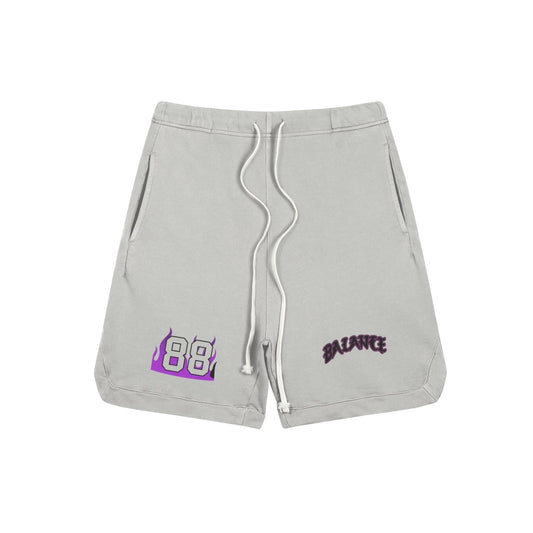 Balance “88 Blaze” Ash-Grey Fleece Streetwear Shorts