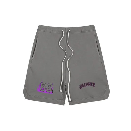 Balance “88 Blaze” Dark-Grey Fleece Streetwear Shorts - Dark Gray / M