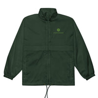 Dark green zip-up Men’s Windbreaker Jacket for stylish outdoor protection