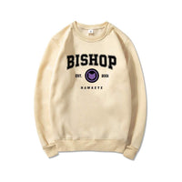 Bishop Hawkeye Graphic Sweatshirt – Vintage College Style - Women’s Sweatshirts