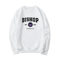 Bishop Hawkeye Graphic Sweatshirt – Vintage College Style - white / L - Women’s Sweatshirts