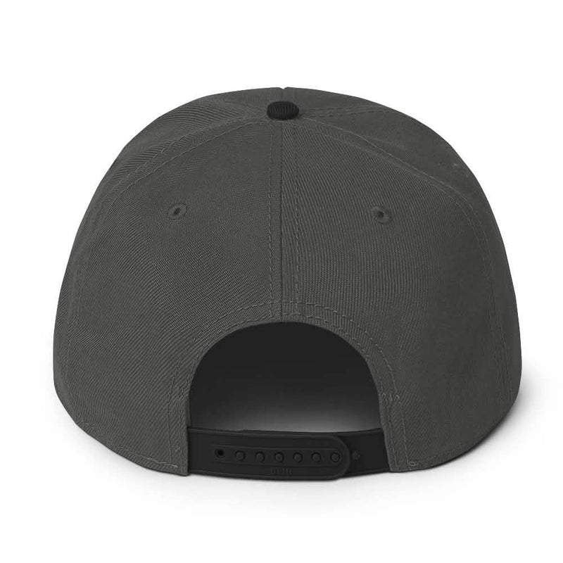 Black and Purple Crown Snapback Hat