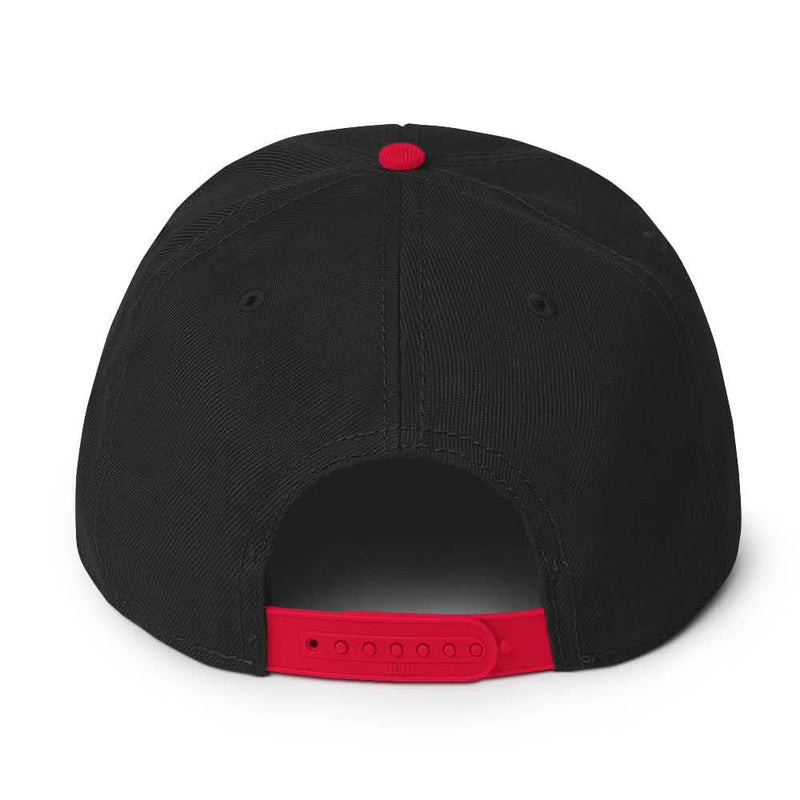 Black and Purple Crown Snapback Hat