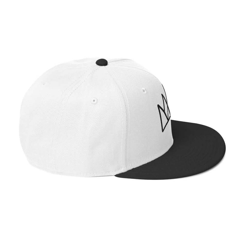 Black and Purple Crown Snapback Hat