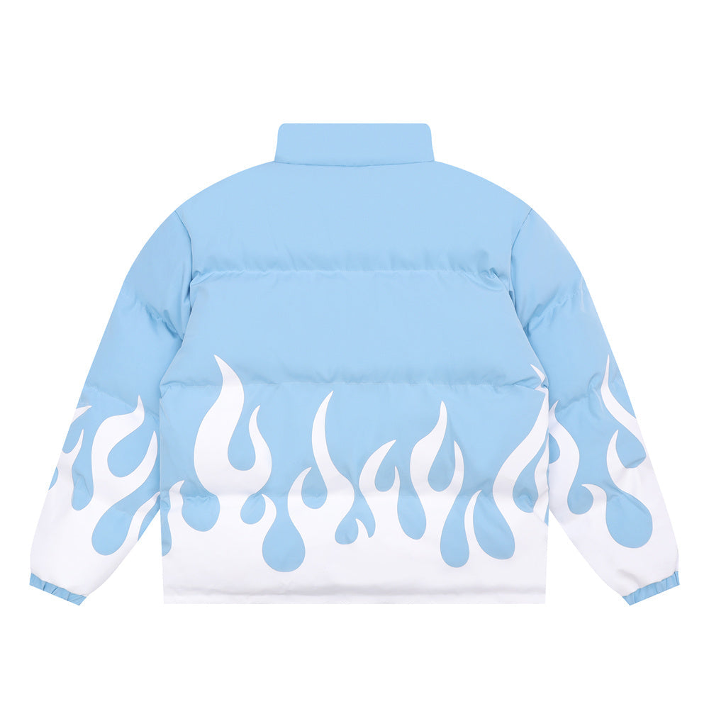 BLACK FLAME PUFFER JACKET