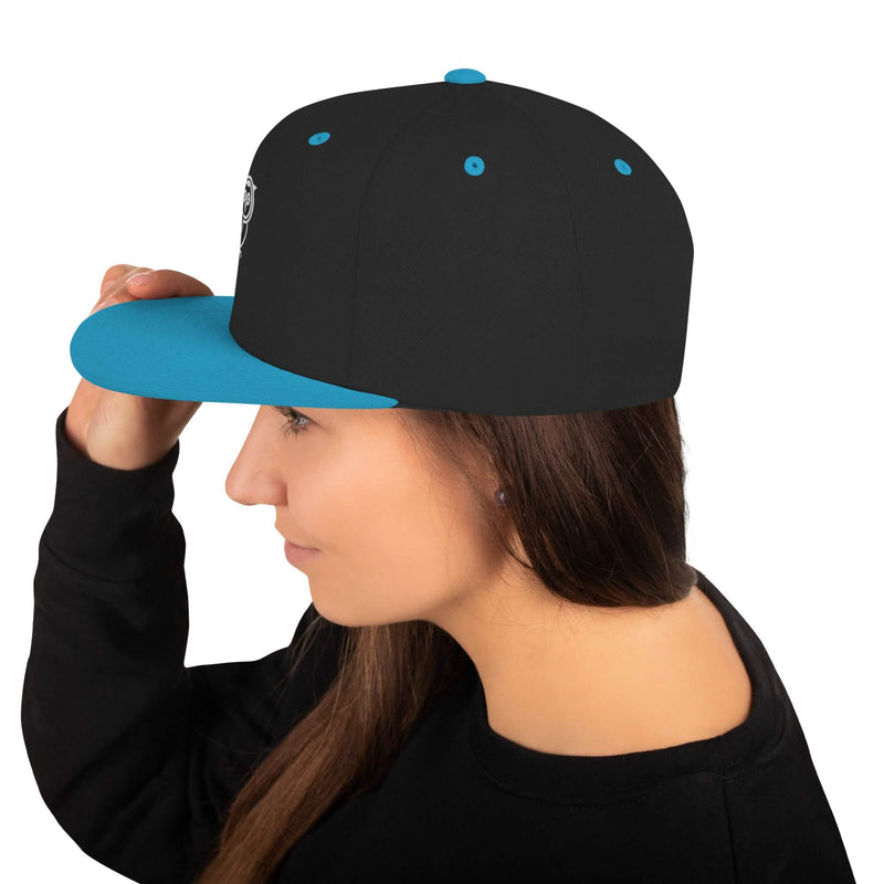 Svart Owl Snapback-keps