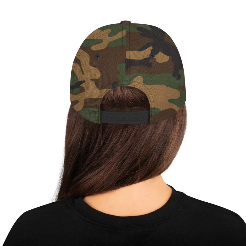 Svart Owl Snapback-keps