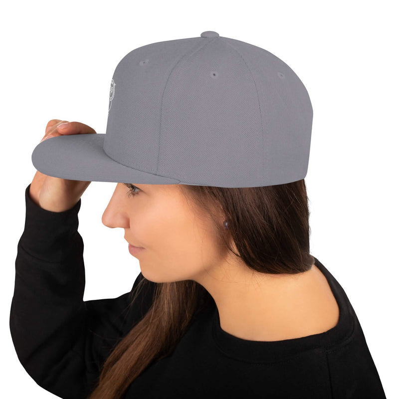 Svart Owl Snapback-keps