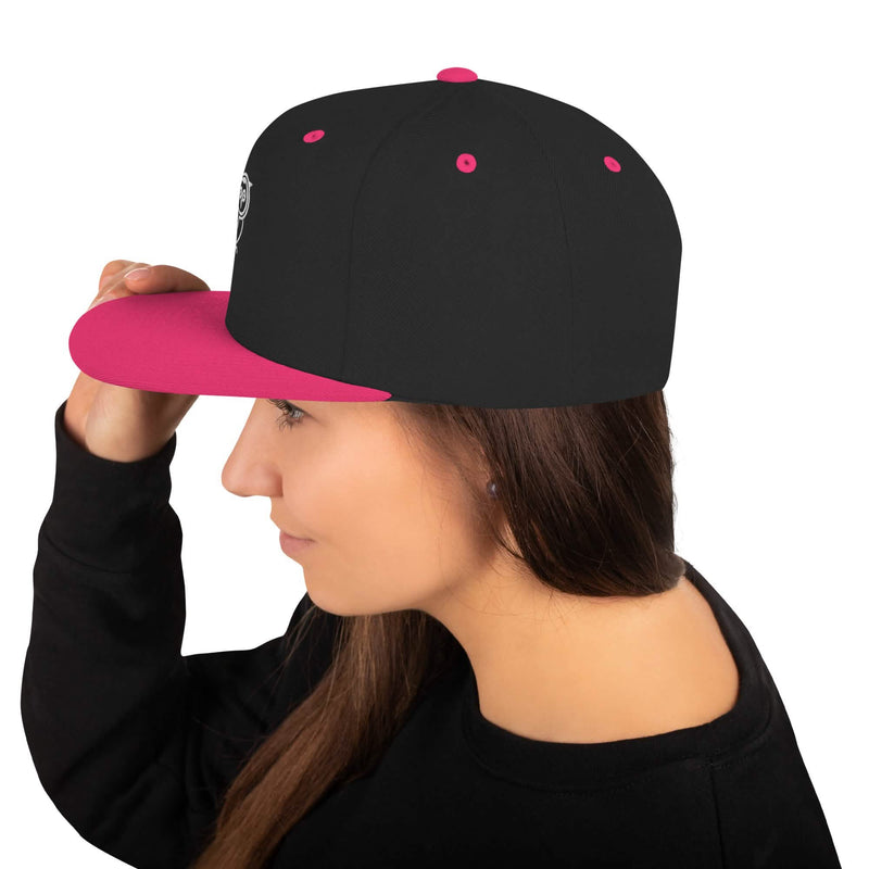 Svart Owl Snapback-keps