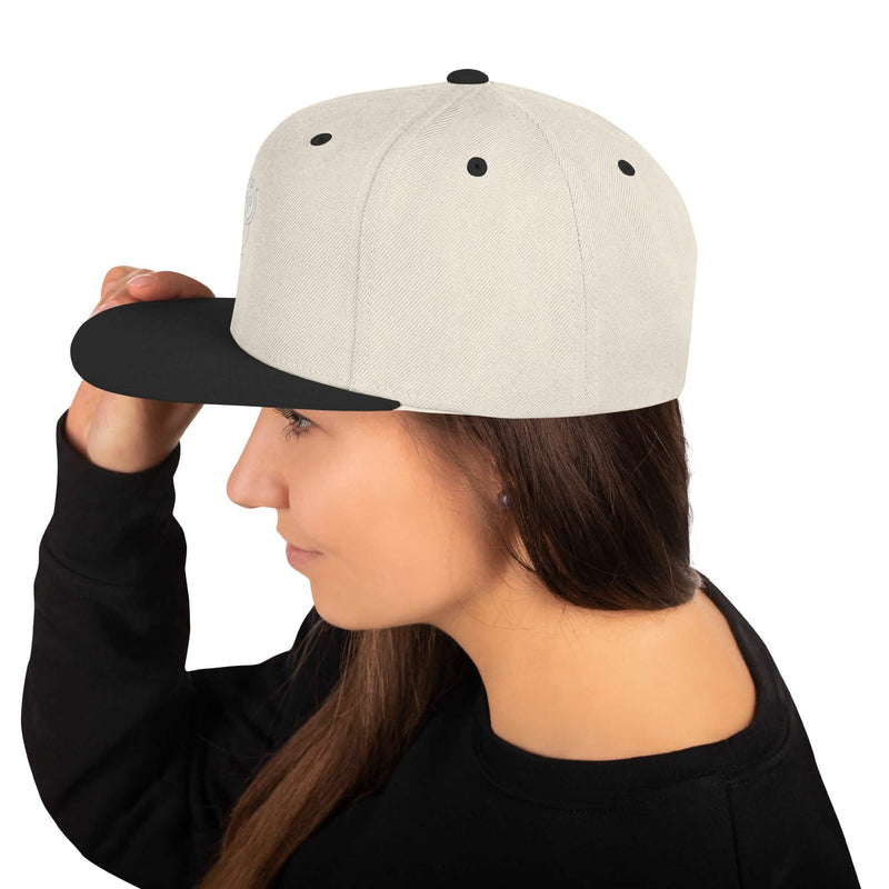 Svart Owl Snapback-keps