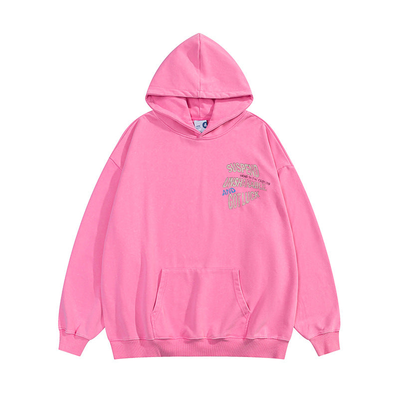 Black & Pink Oversized Streetwear Hoodie