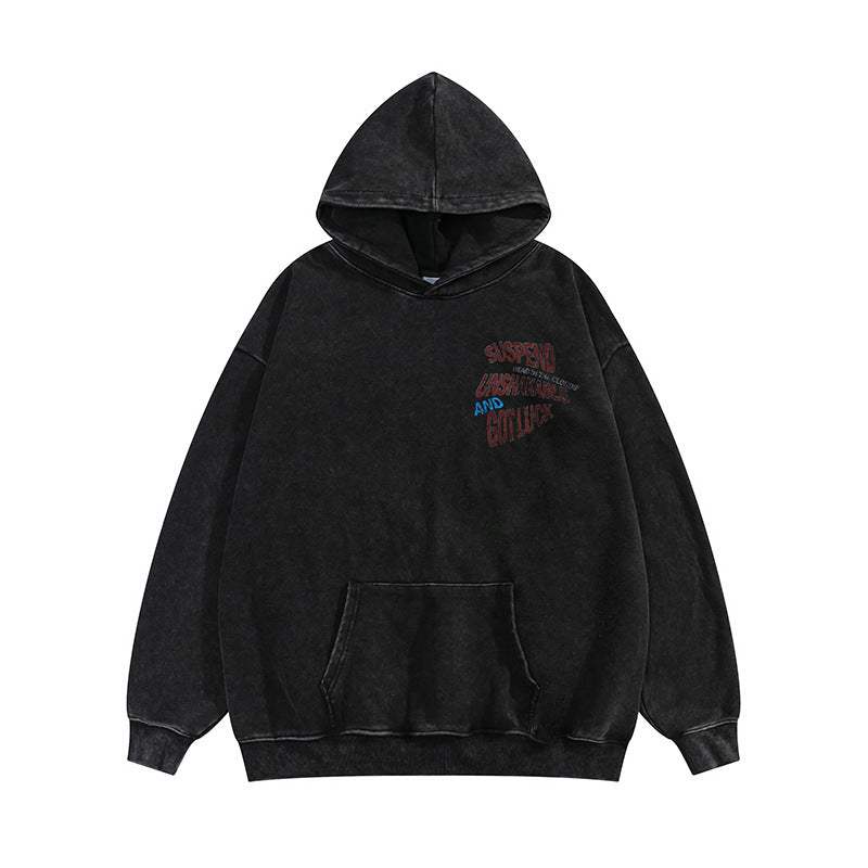 Black & Pink Oversized Streetwear Hoodie