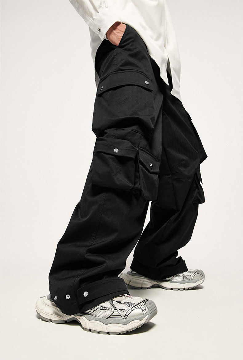 Black Utility Cargo Pants