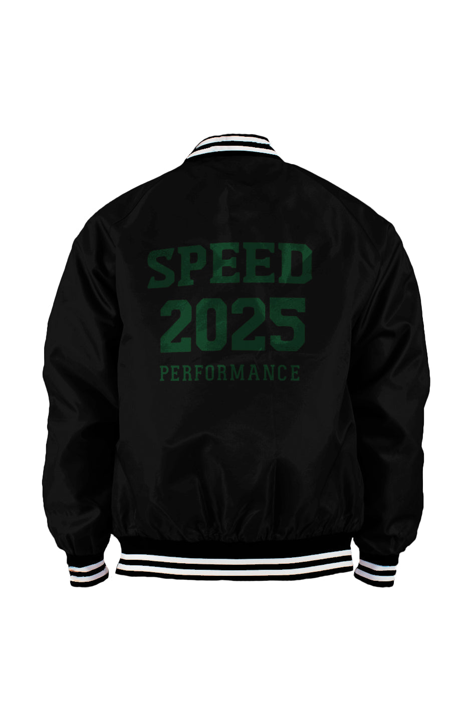 Black Varsity Bomber Jacket Club 2025 Performance