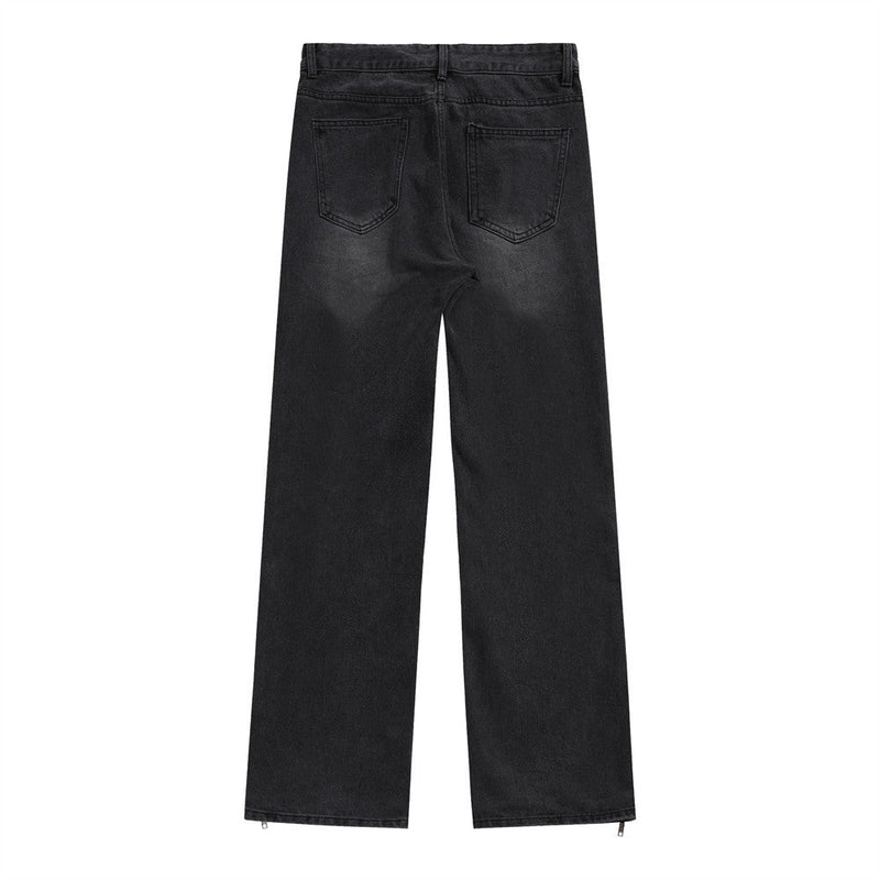 Black Wide Leg Streetwear Jeans