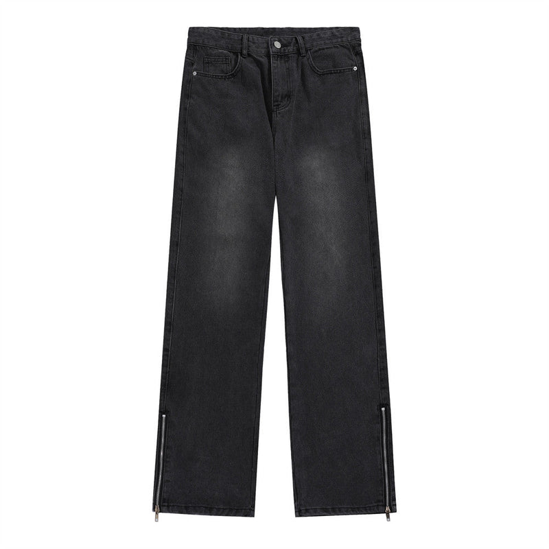 Black Wide Leg Streetwear Jeans