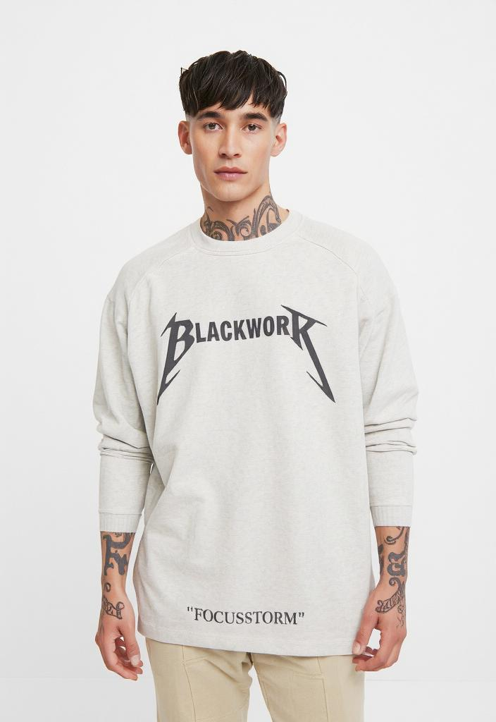Blackwork Graphic Long Sleeve Shirt