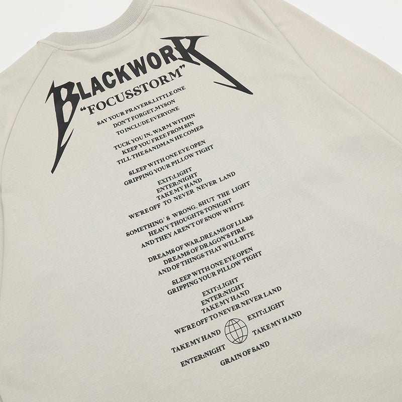 Blackwork Graphic Long Sleeve Shirt