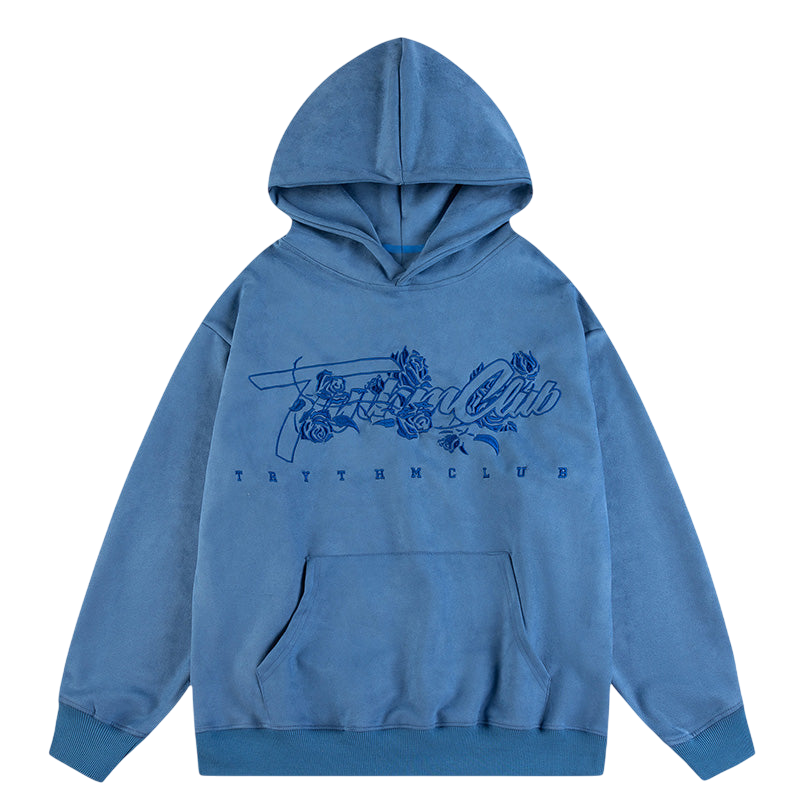 Blue Velvet Graphic Hoodie - Blue / S