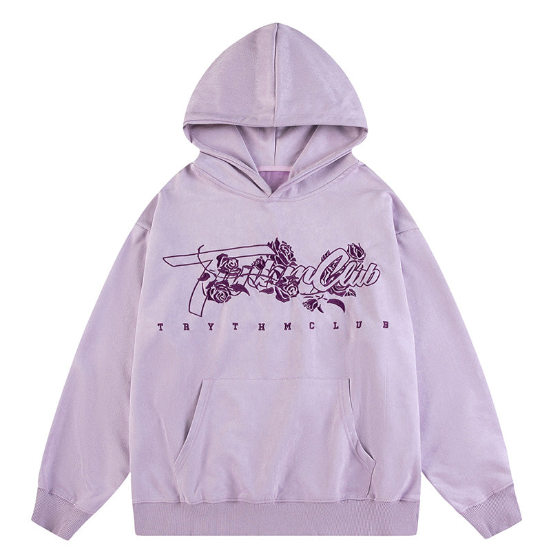 Blue Velvet Graphic Hoodie - Purple / S