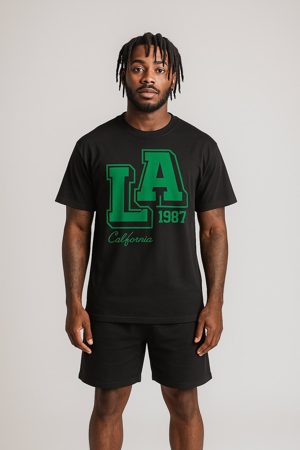 California LA Graphic Tee - Green