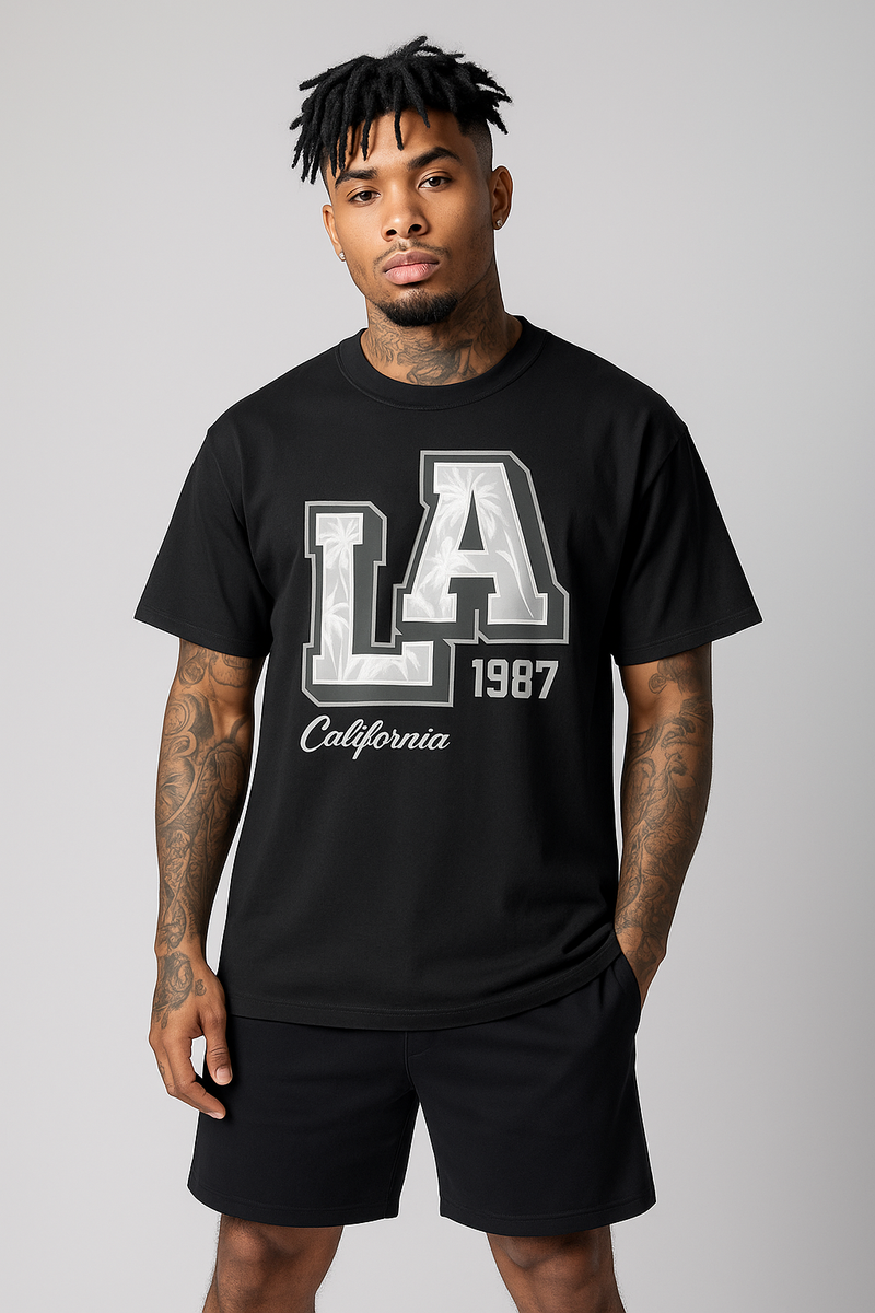 California LA Graphic Tee - White