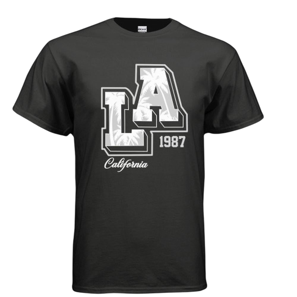 California LA Graphic Tee - White - White / S