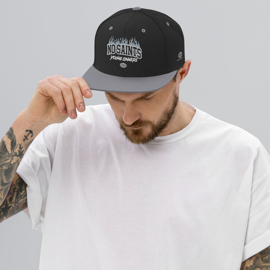 No Saints Young Sinners Black Snapback Hat