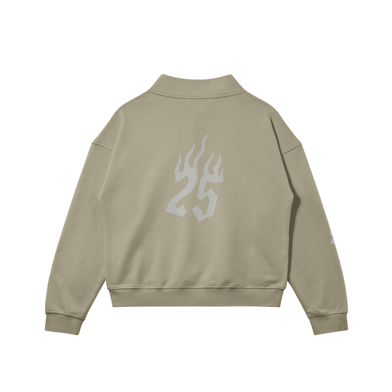 CLUB 2025 Performance Zip Sweatshirt - Beige