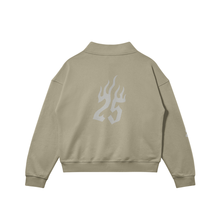 CLUB 2025 Performance Zip Sweatshirt - Beige