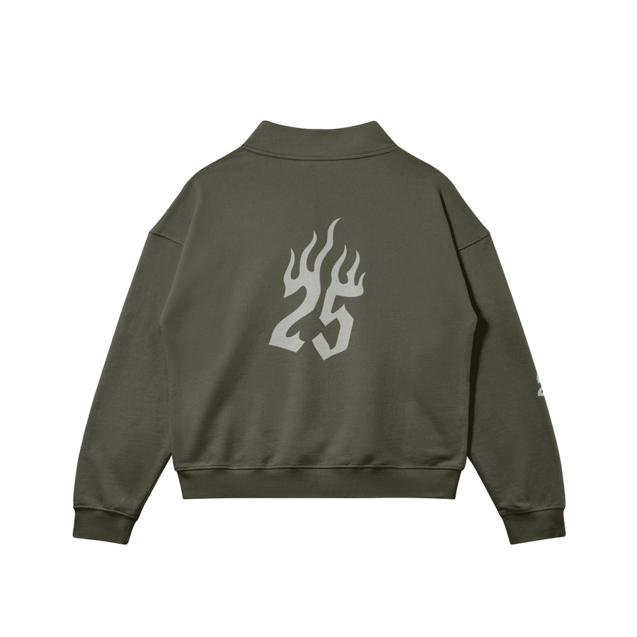 CLUB 2025 Performance Zip Sweatshirt - Military Green