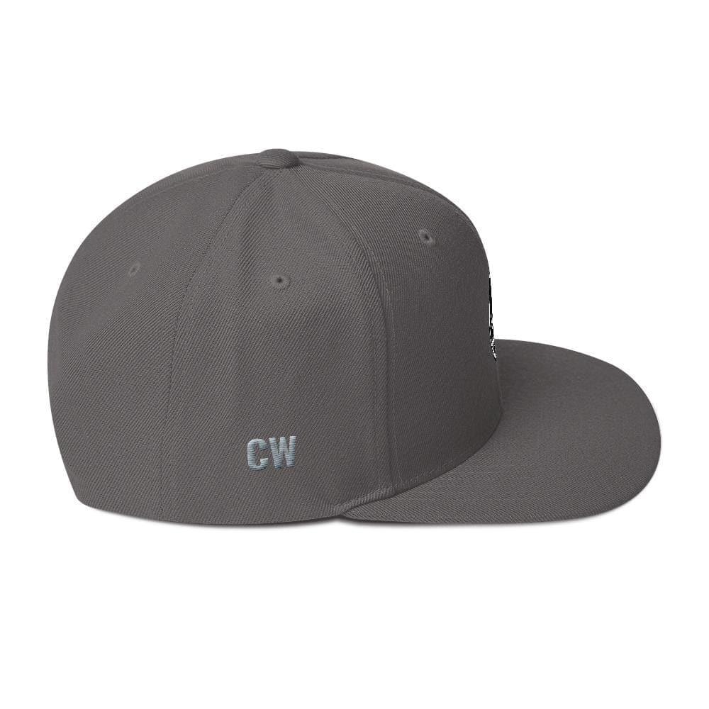 Gray flat-brimmed Classic Snapback Hat showcasing modern style and versatility