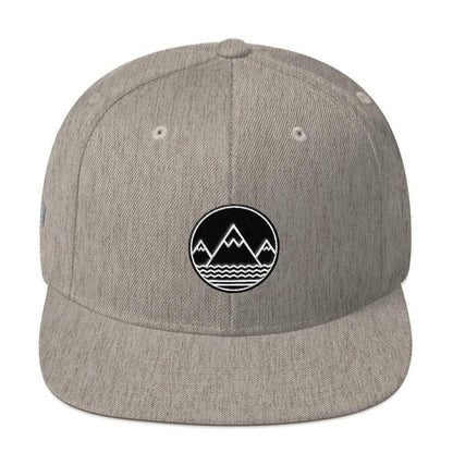 Gray flat-brimmed cap from the Classic Snapback Hat collection