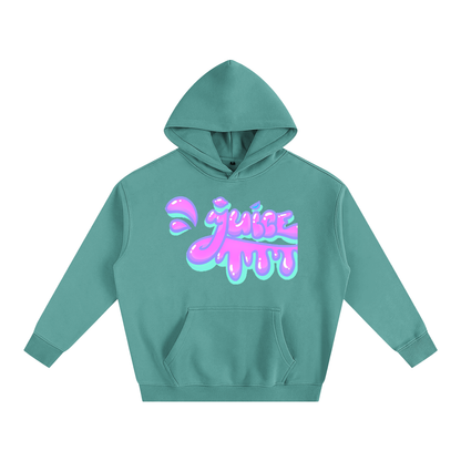 Teal Cool Mint Juice Hoodie featuring a bold Juice graphic design