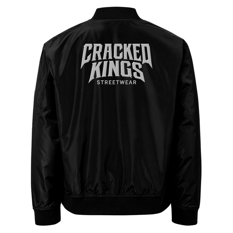 Cracked Kings Premium Bomber Jacket – Black Edition