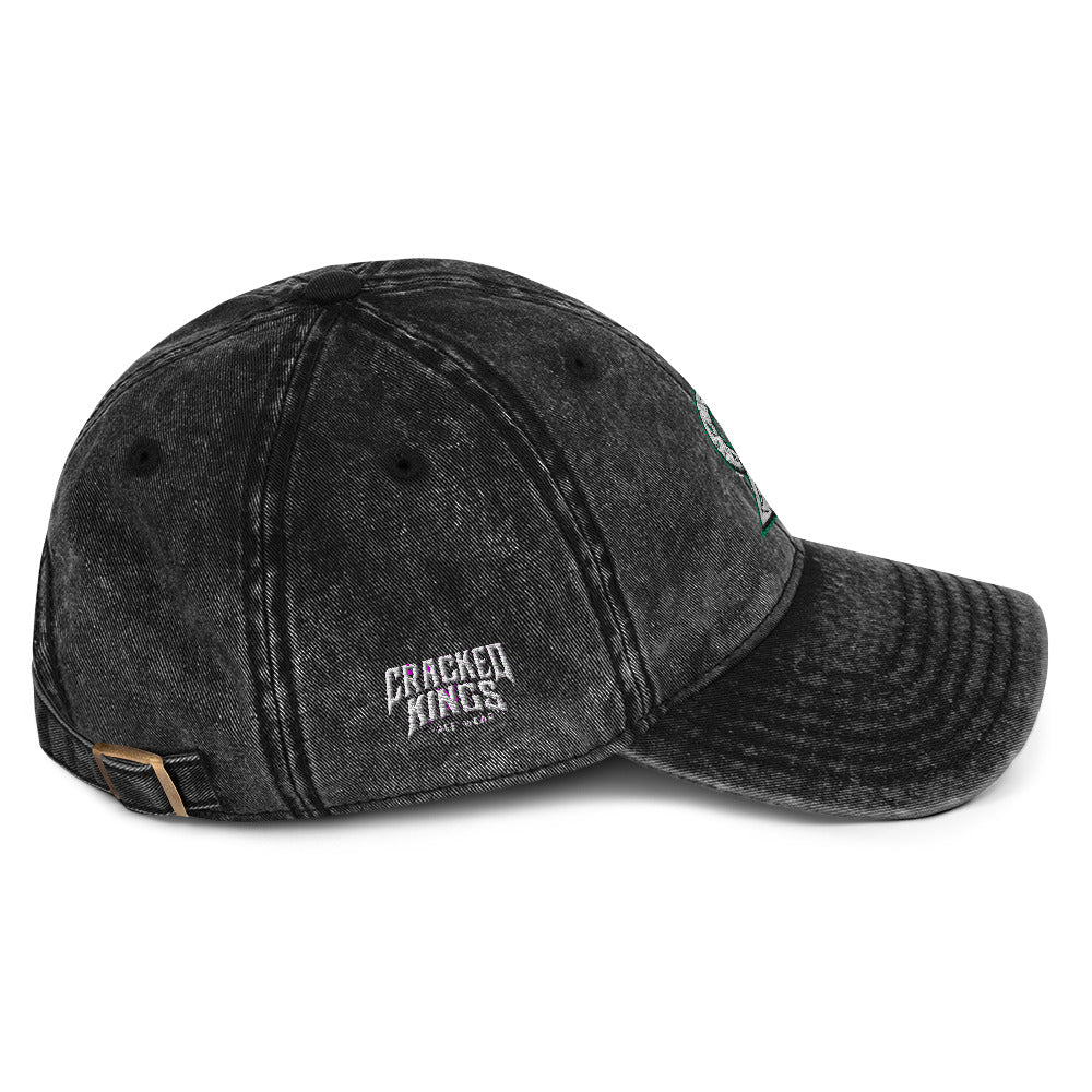 Cracked Kings Vintage CK Monogram Cap - BLACK