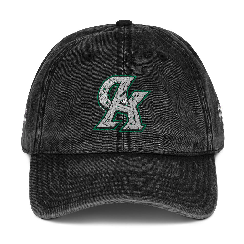 Cracked Kings Vintage CK Monogram Cap - BLACK