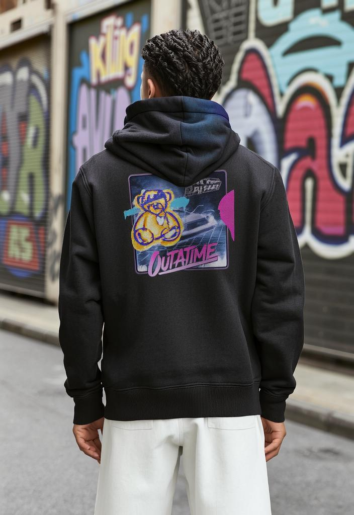 Retro Bear “Outatime” Hoodie