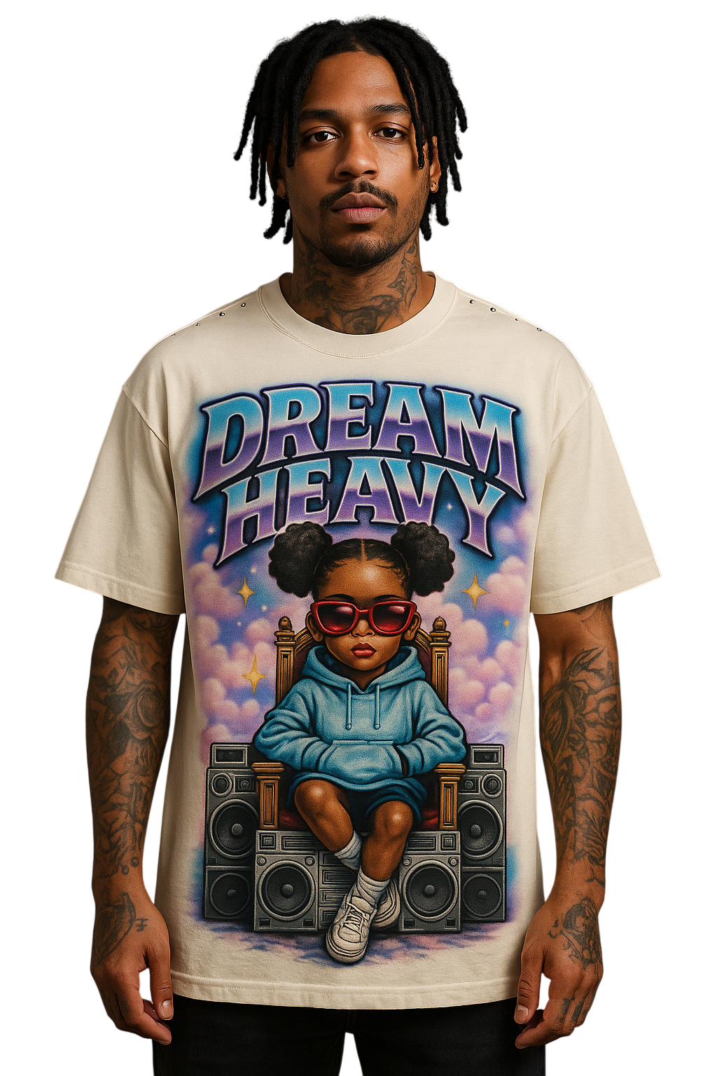 Dream Heavy Graphic Tee - WHITE